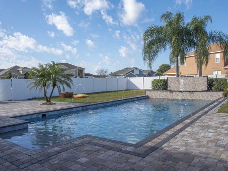 after pool and deck resurfacing at lake mary home