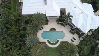 birds eye view pool remodeling