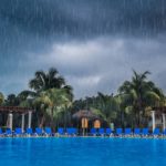 swimming pool remodeling during bad weather