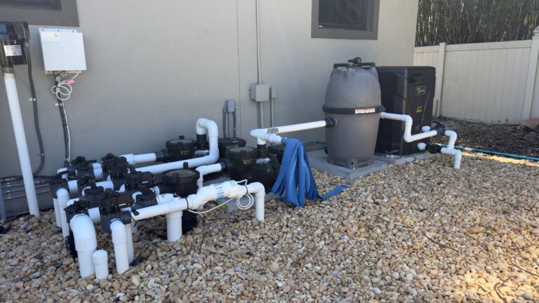 New pool equipment installation by Professional Aquatic