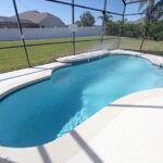 Shape of a Pool in Winter Garden